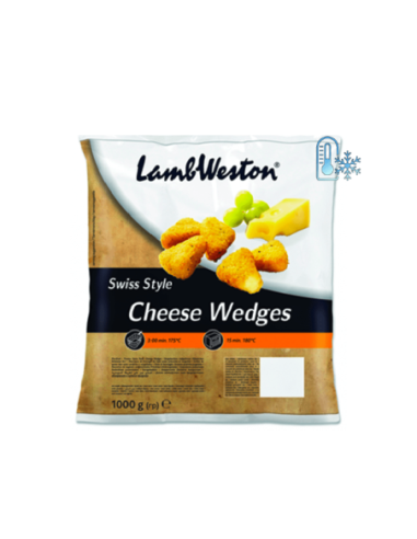 SWISS STYLE CHEESE WEDGES LAMBWESTON 1Kg